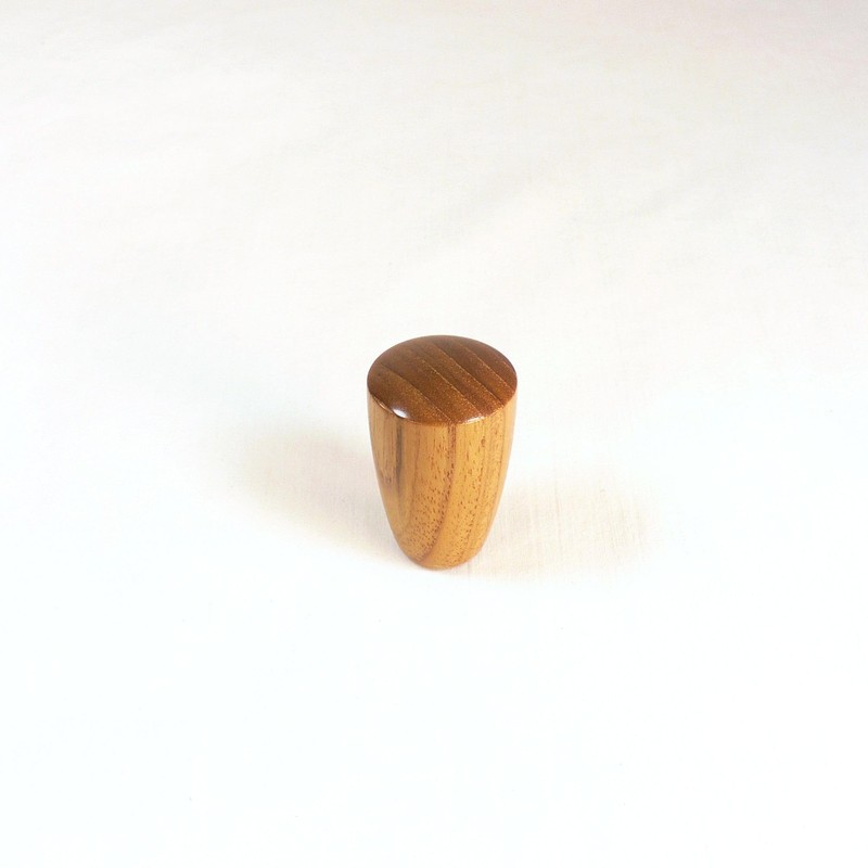 Lamp Finial, Teak, Dome Pattern 7