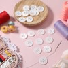 20PCS White Mother of Pearl Shell Buttons, Natural White MOP