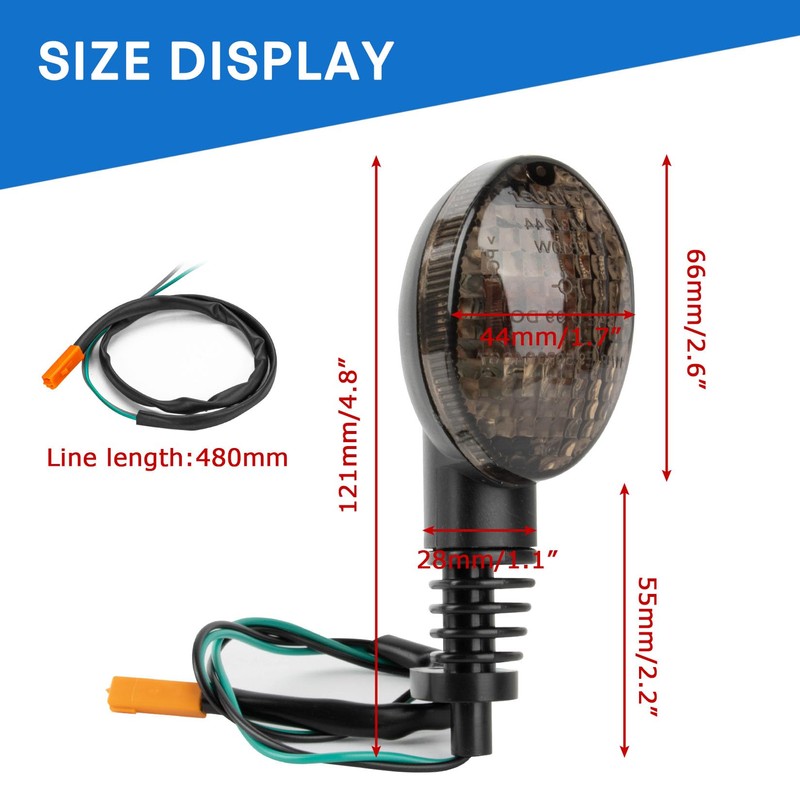 psler Motorcycle Front Rear Turn Signal Indicator Light Blinker for