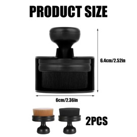 2 PCS Auto Tire Shine Brush with Stand, Car Tire Shine Brush, Auto Tyre Cleaning Brush, Tyre Dressing Applicator, for Auto Detail Vents Dash Trim Seats Interior Emblems Wheels
