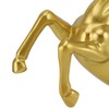 Horse Statue Gold Synthesized Resin Unique Horse Art Figurine for