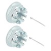 M MATI 2 Pcs Front Axle Nuts with Pins for