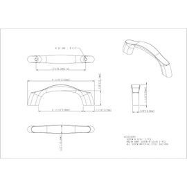 Aiden 4-1/16" Overall Length Cabinet pull 993-3SN