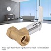 Water Stop Valve 3/4in Concealed Ceramic Brass Electroplated Water Valve