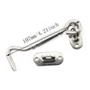RLECS 4 Inch Cabin Lock Hook Eye Door Latch Stainless