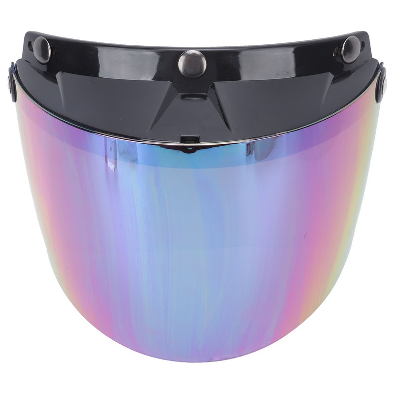 Motorcycle Helmet Lens Metal Button Removable UV Protection Adjustable Motorbike