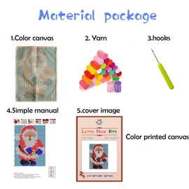 African Woman and Kid Sunset Latch Hook Rug Kit for Adults Easy Carpet Cushion with Printed Canvas Crochet Yarn Craft DIY Hooking Tapestry for Home Floor Decoration Pets Pads 52x38cm