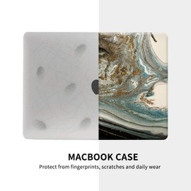 BYCeKe Compatible with MacBook Pro 14 inch Case 2023 2021 Release M2 Pro / M2 Max Chip A2779 & M1 Pro / M1 Max Chip A2442, Plastic Hard Shell Case & Keyboard Cover, Has Logo Cutout, Black Gold