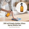 OMISTAR 6 Pcs 16 oz Amber Glass Spray Bottles for
