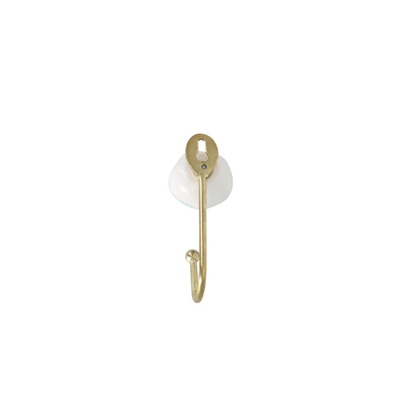 G Decor Rhodes Crackle Glaze Ceramic Wall Hooks Coat Hooks