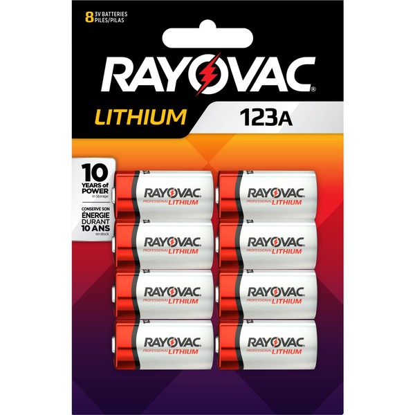 Rayovac 3V Batteries, Photo 3 Volt Battery Lithium, 8 Count