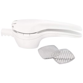 Judge Potato Masher, Stainless Steel, White
