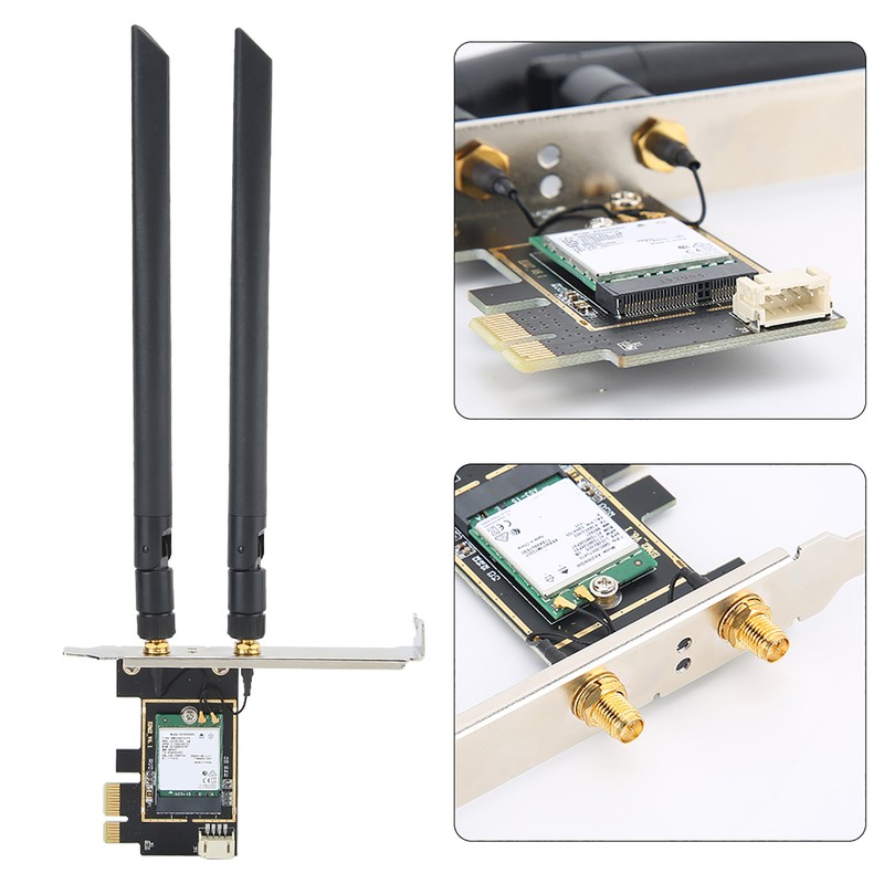 AX200 Network Card Wireless Dual Band 2974Mbps PCI E with