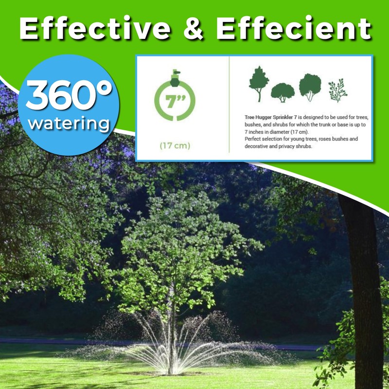 Tree Sprinkler with 360° Outward Direction, Water Sprinkler for Trees