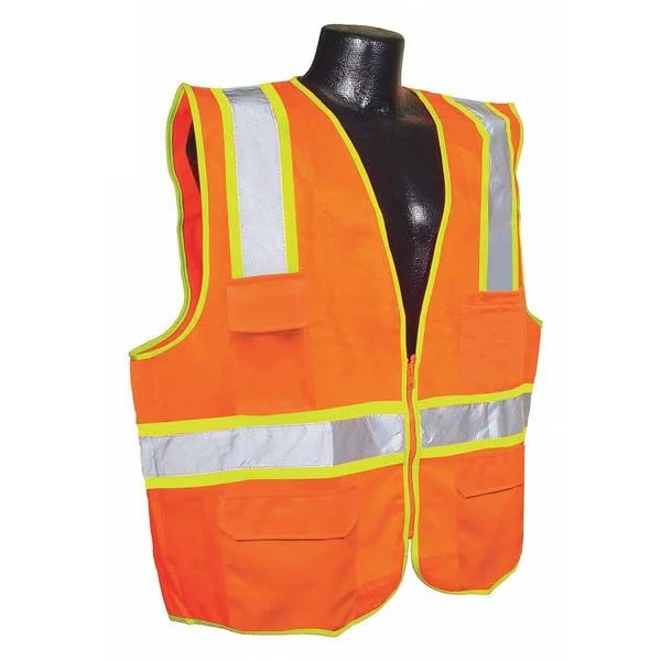 Condor High Visibility Vest,Orange/Re