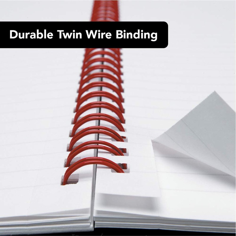 Oxford Black n' Red 100080174 Wirebound Softback Notebook, Black/Red, A4