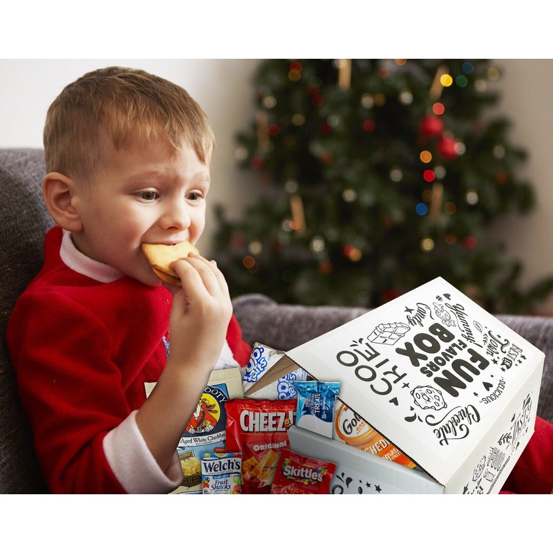 Fun Flavors Box Christmas Variety Pack Gift Basket Care Package