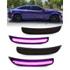 PWOBVZ Pink Purple LED Side Marker Lights for Dodge Charger
