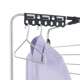 Metaltex Hanger Hook Rack 2 Pieces, Black, 24 x 7 x 2 cm