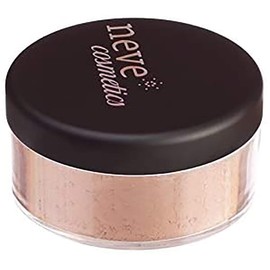 Neve Cosmetics High Coverage Mineral Foundation Powder Opaque, Suitable for Normal to Oily Skin, Dark Warm