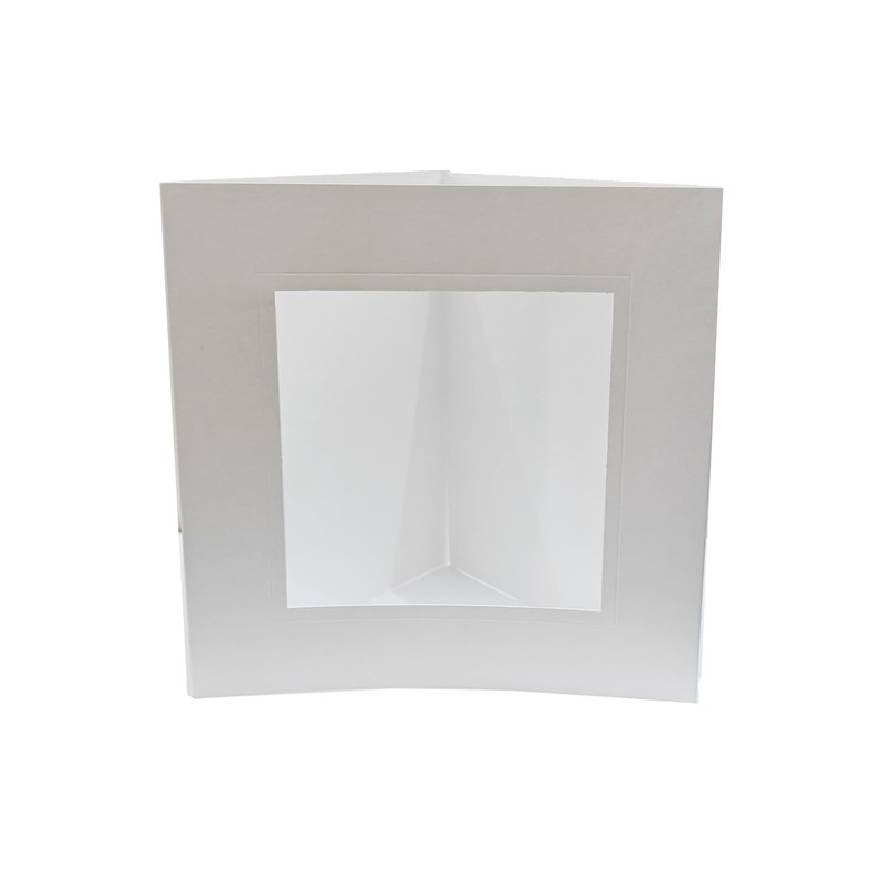 Habico Square White Aperture Cards & Envelopes-Pack 5-150mm x 150mm