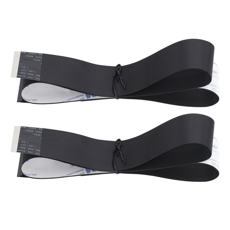 2PCS FPC Cable with Adhesive 30 Pin Flat Cable Flexible