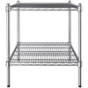 PRO&Family 24" x 24" NSF Chrome 2 Wire Shelf Kit