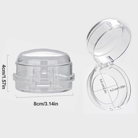 MMSZHL 4 Pcs Cubiertas para Perillas de Estufa, Seguros para Perillas de Estufa,Seguros para Estufa para Niños,Cubierta de Seguridad para Perillas de Estufas de Gas,Seguridad para Bebes (Transparente)