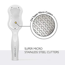 STEINDER Steinder Foot File for Hard Skin Remover, Foot Scrubber Scraper, Feet Pedicure Kit, Foot Grater, Heel File, Foot Care Kit - White