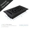 5 Pcs, Sierra Grates Precision Flow 4"x10" Steel Floor Register
