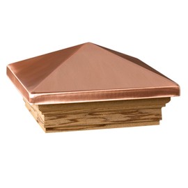 Deckorators 4x4 Victoria Copper High Point Post Cap - Cedar