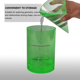 AUTSUPPL 2pcs Cylinder Cone Model Volume Ratio Demonstrator Teaching Tools for Exploration Transparent Geometric Models for Students Lightweight and Educational Equipment
