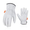 Vgo... 1 Pair Unlined Safety Goatskin Leather Work Gloves Men,Rigger