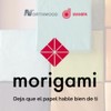 Morigami, Cocktailserviette aus Papier, 1/4-Falz, Spitze, 150 Servietten, Weiß