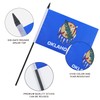 JBSJBS USA Oklahoma Desk Flag 12" Solid Pole Deluxe Set