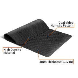 Stepwaver Double-Sided Non-Slip Workout Mat for Under Desk Ellipticals, 23.6" × 17" Equipment Mat for Ellipse Leg Exerciser, Stair Stepper, Stability & Floor Protection