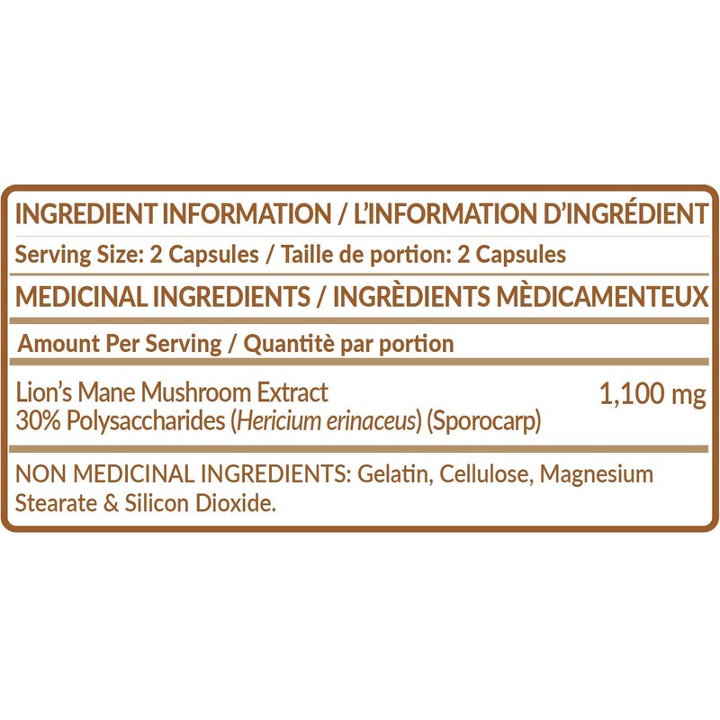 Lion’s Mane Brain Mushroom Supplement (150 count) - 30% Polysaccharides