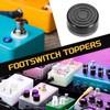 MECCANIXITY 20 Pcs Footswitch Toppers Guitar Pedal Button Caps Plastic