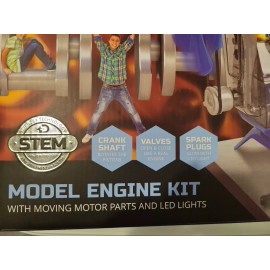 Discovery Mindblown Model Engine Kit with Moving Motor Parts and LED Lights