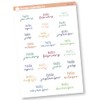 Hello Month Name Planner Stickers | Erin Condren Colorway |