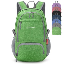 ZOMAKE Foldable Travel Daypack 25L - Lightweight Small Hiking Backpack Tear Resistant for Travel Camping Outdoor Sports