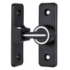 Wocoe Barn Door Latches,Black(Luminous) 90 Degree Gate Lock,Flip Gate Latches