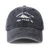 Acado Want Me Fish Fear Me Baseball Cap Embroidered Funny