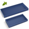 Bathroom Counter Tray,EG-SIPRO High-Grade Thickened Silicone Vanity Tray,Shatterproof Durable Rectangle