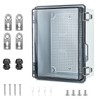 Large Waterproof Electrical Junction Box, IP67 Waterproof Clear ABS Plastic