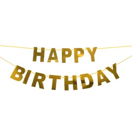 DIY Gold Foil Happy Birthdy Banner 10Ft Holograthic Birthday Banner Birthday Party Decoration Supplies