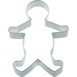 KitchenCraft Gingerbread Man Cookie Cutter, Stainless Steel, 9 x 7 x 2.5 cm