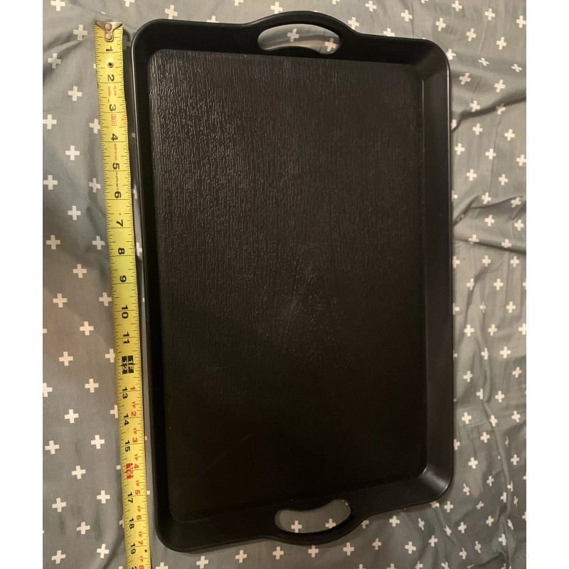 Plastic Tray with Handles, 3 Pack Plastic Tray with Handles