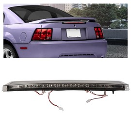 KUAFU Rear LED Third 3RD Brake Light Compatible with 1999-2004 Ford Mustang High Mount Stop Lamp Roof Center Light Lamp Clear Lens