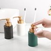 Foam Soap Dispenser with Refined and Vintage Emboss, Ceramic Hand